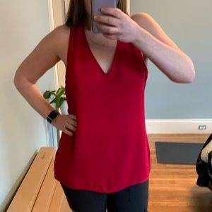 Red halter top